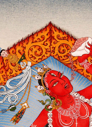 Red Dakini Vajrayogini Thangka Painting | High-Quality Tibetan Art