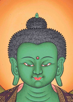 Thangka Of Amoghasiddhi | Traditional Artwork | Buddhist Wall Decors