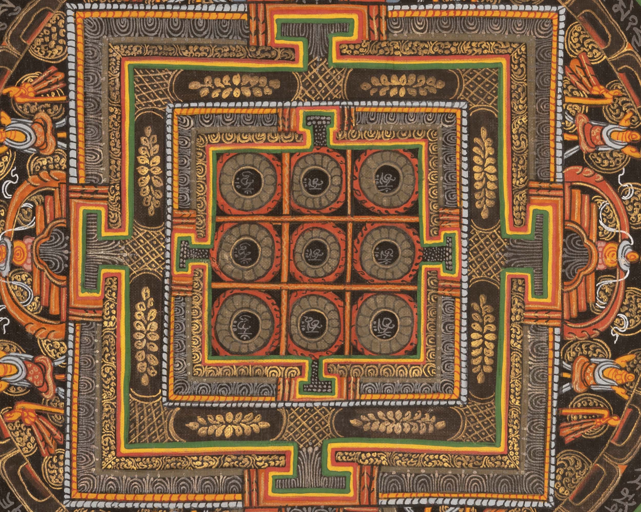 Mantra Mandala Thangka |  Wall Decoration Painting