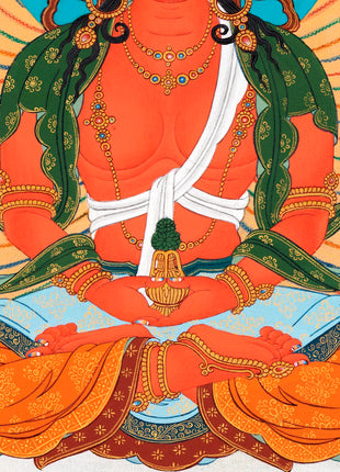Amitayush With White Tara and Namgyalma Canvas Print |   High Quality Giclee Canvas Print