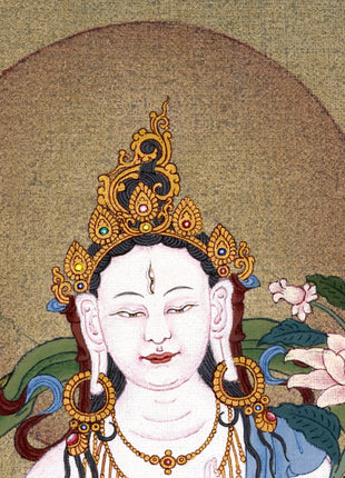 Thangka White Tara | Tibetan Tara Painting