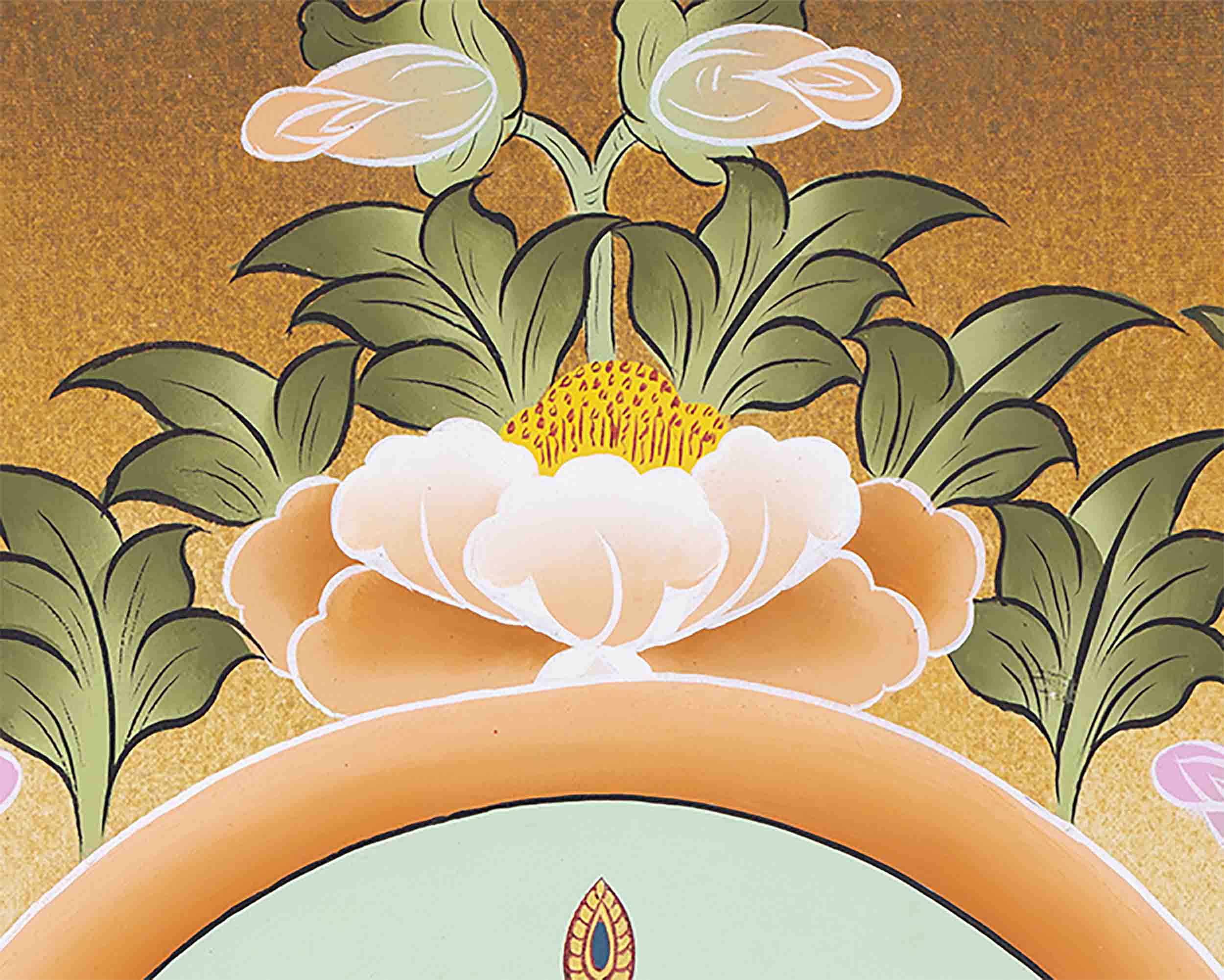 Red Amitayus Buddha | Art Painting