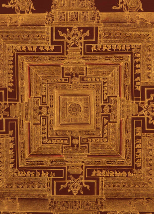 Gold Style Mandala | Buddhist Mandala Thangka