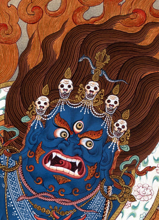Bhutadamara Thangka | Vajrapani Painting | Guardian of all Deities