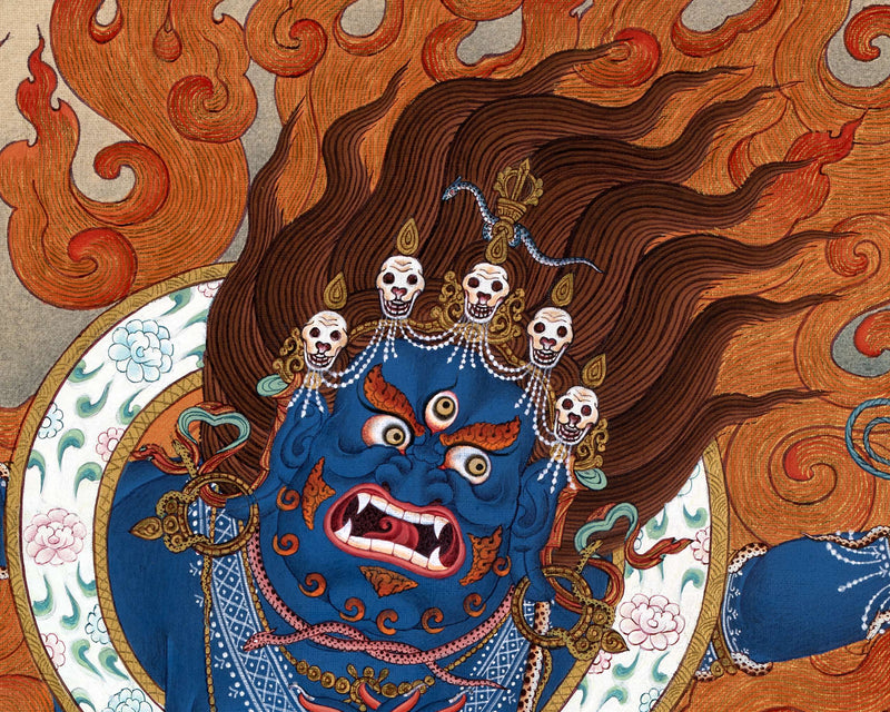 Bhutadamara Thangka | Vajrapani Painting | Guardian of all Deities