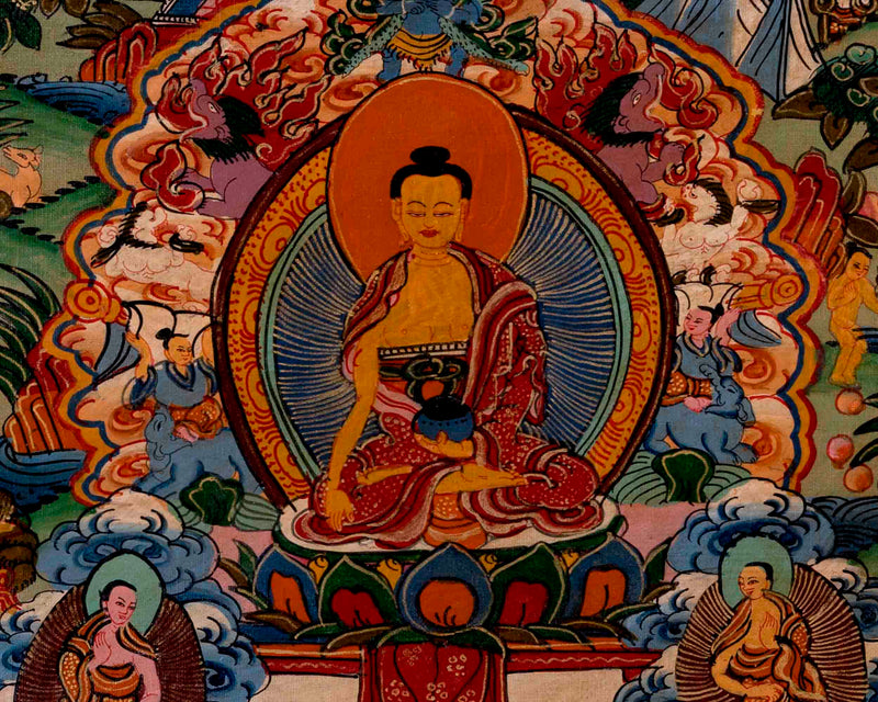 Religious Buddha Life Story | Wall Decors | Buddhist Thangka