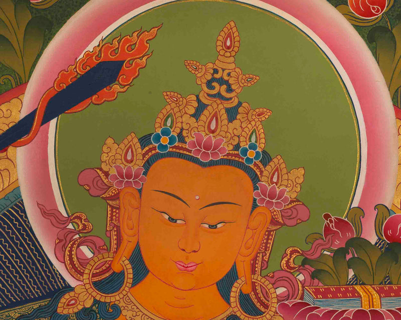 Manjushree Thangka | Bodhisattva Of Wisdom | Wall Decors