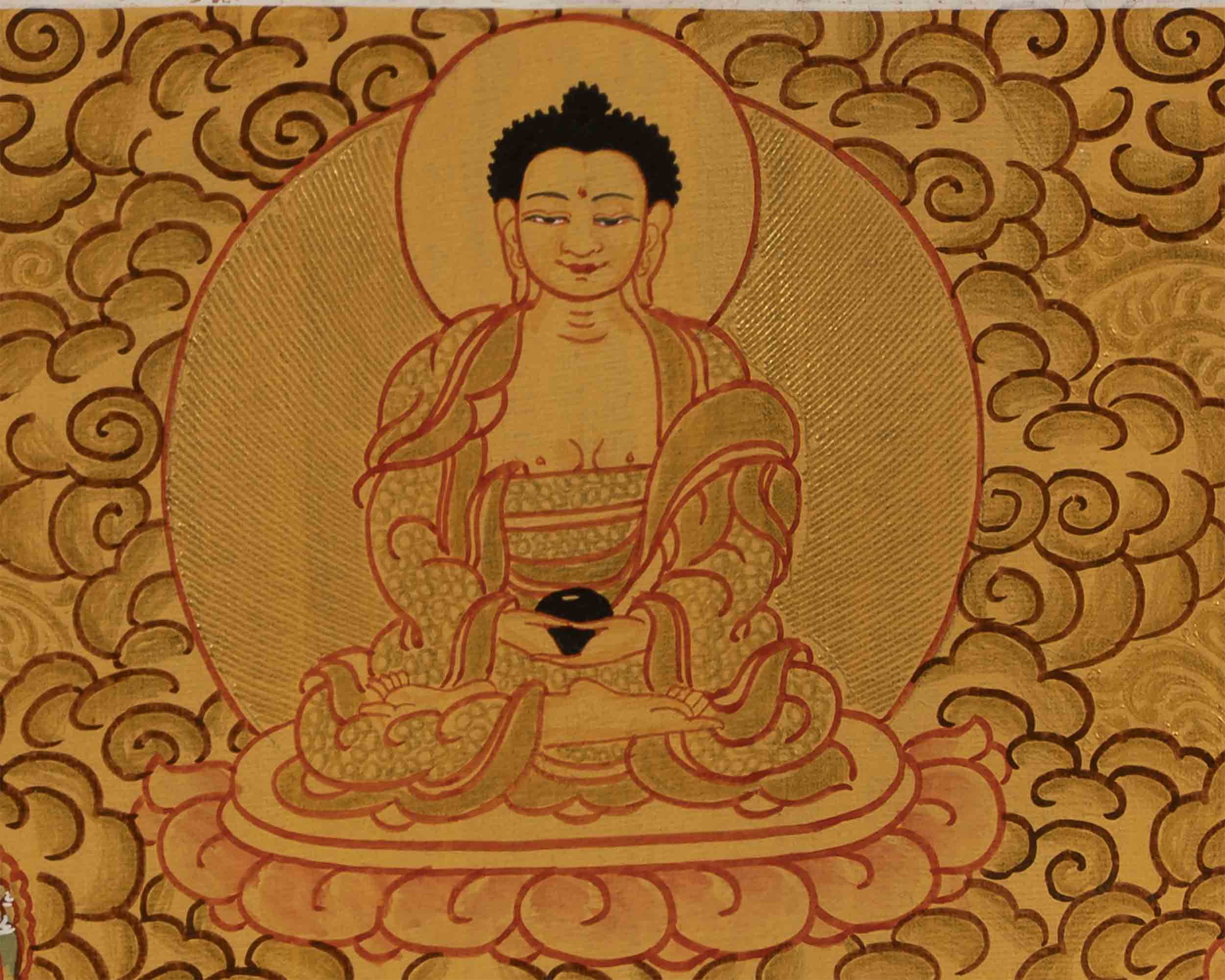 Original Namtose Thangka | Jambhala | Tibetan Buddhism Art