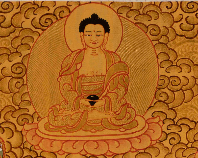 Original Namtose Thangka | Jambhala | Tibetan Buddhism Art