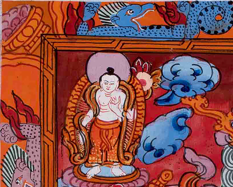 Rare Hand Painted Wheel of Life Thangka | Buddhist Art