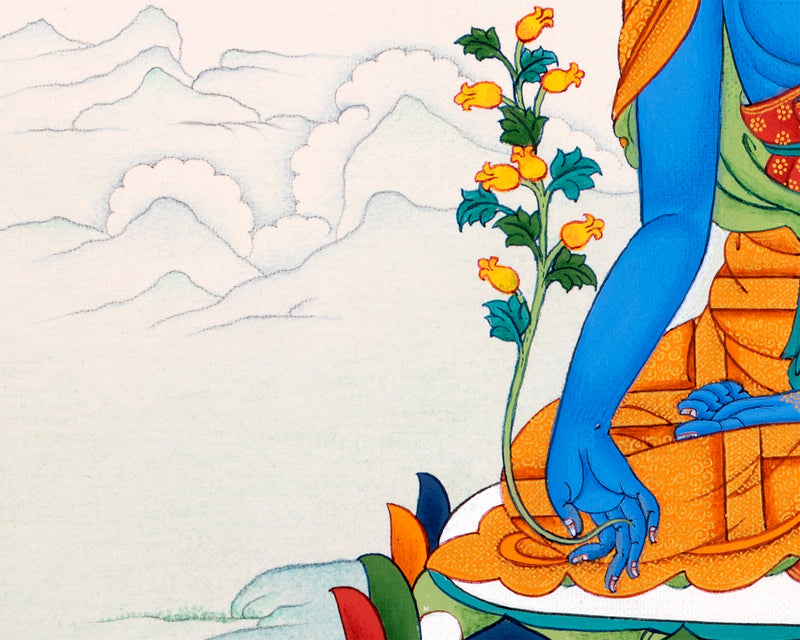 The Medicine Buddha | Tibetan Thangka Painting