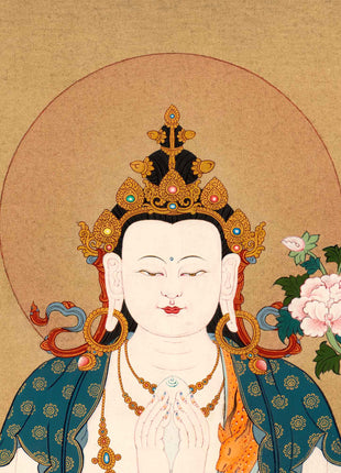 Avalokiteshvara Buddhist Thangka | Genuinely Hand Painted Art