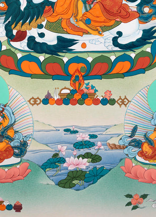 Namtoshe Thangka | Jambala Vasundhara | Tibetan Buddhist Wealth Deities