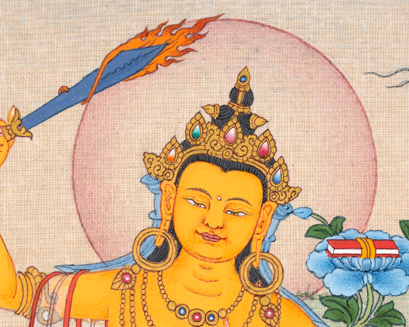Manjushri Bodhisattva Painting | Traditional Thangka
