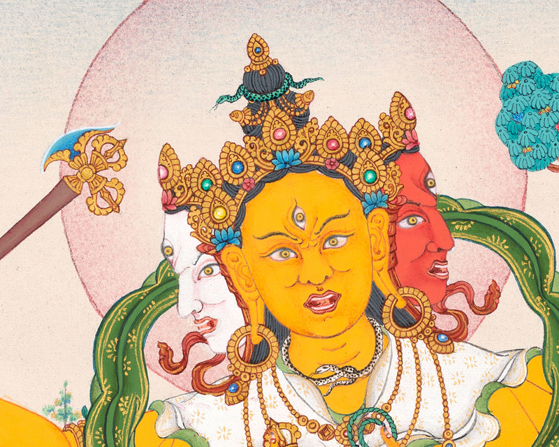 Parnashavari Dakini Thangka | Tibetan Thangka Print
