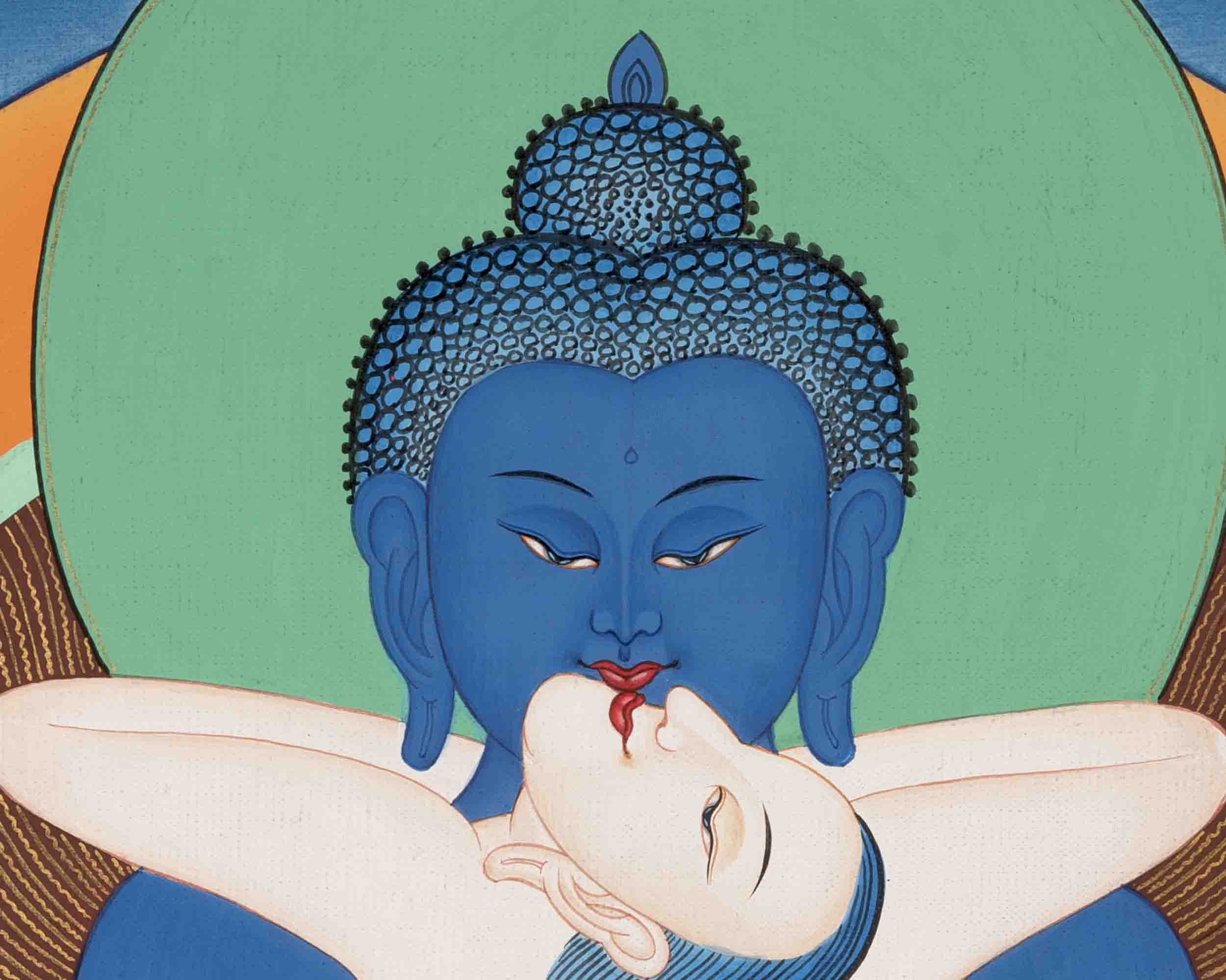 Samantabhadra Thangka | Yab Yum Buddha | Religious Buddhist Paint