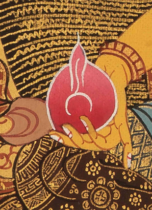 Jambhala Thangka | Traditional Tibetan Art | Wall Decor Painting