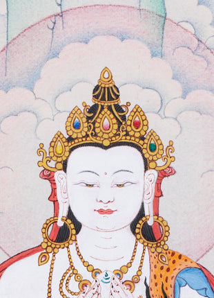 Four-Armed Chenrezig | Buddhist Art Thangka | Bodhisattva