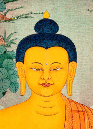 Shakyamuni Buddha Thangka | Tibetan Thangka Art | Buddhist Painting