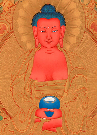 108 Amitabha Buddha Thangka | Traditional Tibetan Art | Wall Decors