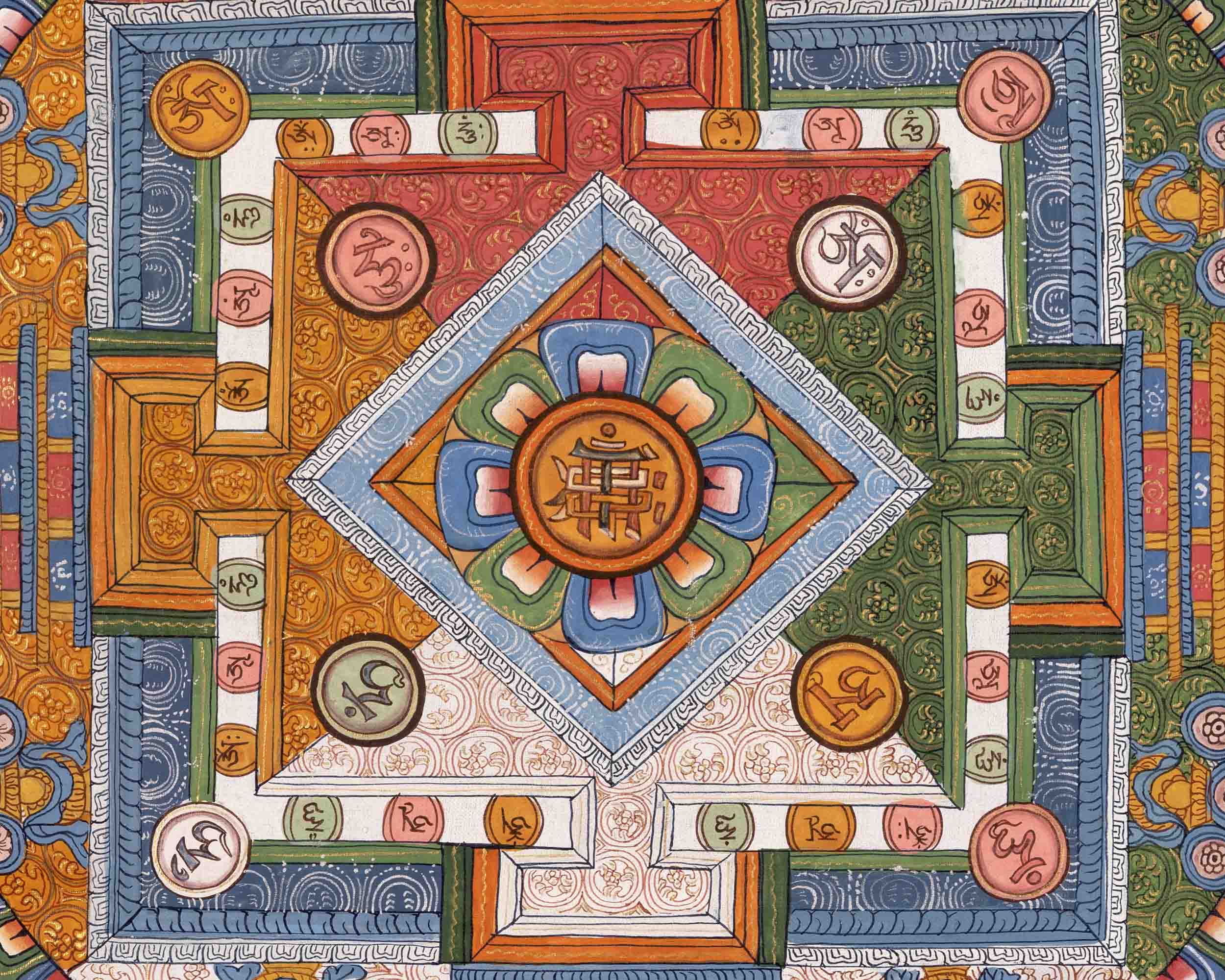 Kalachakra Mantra Symbol  | Wall Decoration