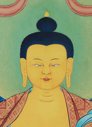 Buddha Shakyamuni Thangka, High Quality Giclee Canvas Print, Digital Print