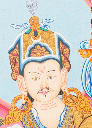 Rinpoche Refuge Tree Thangka | Hand Painted Buddhist Artwork