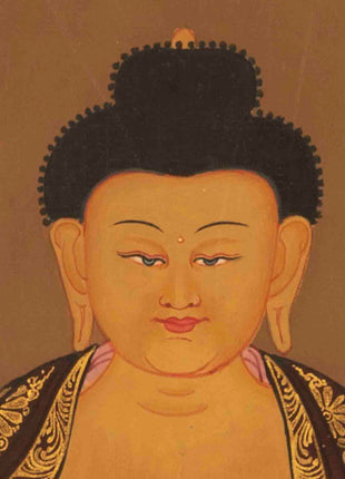 Gautama Buddha Thangka | Traditional Tibetan Painting | Wall Hanging Decors