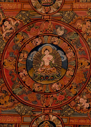 White Tara Mandala | Traditional Tibetan Thangka | Religious Wall Decors