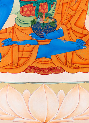 Beautiful Medicine Buddha Thangka | Healer Of All | Buddhist Art