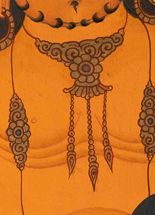 Deity Of Wealth Thangka | Traditional Tibetan Art | Wall Decors