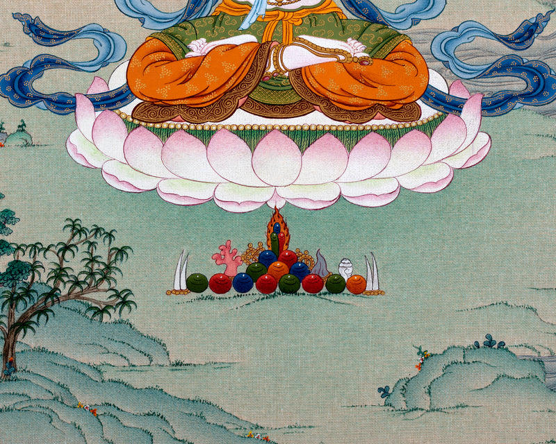 Avalokiteshvara | Chenrezig Buddha Hand-Painted Thangka