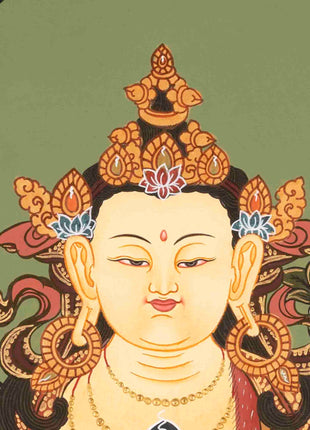 Avalokitesvara Chenresig Thangka | Bodhisattva Of Compassion | Wall Decors