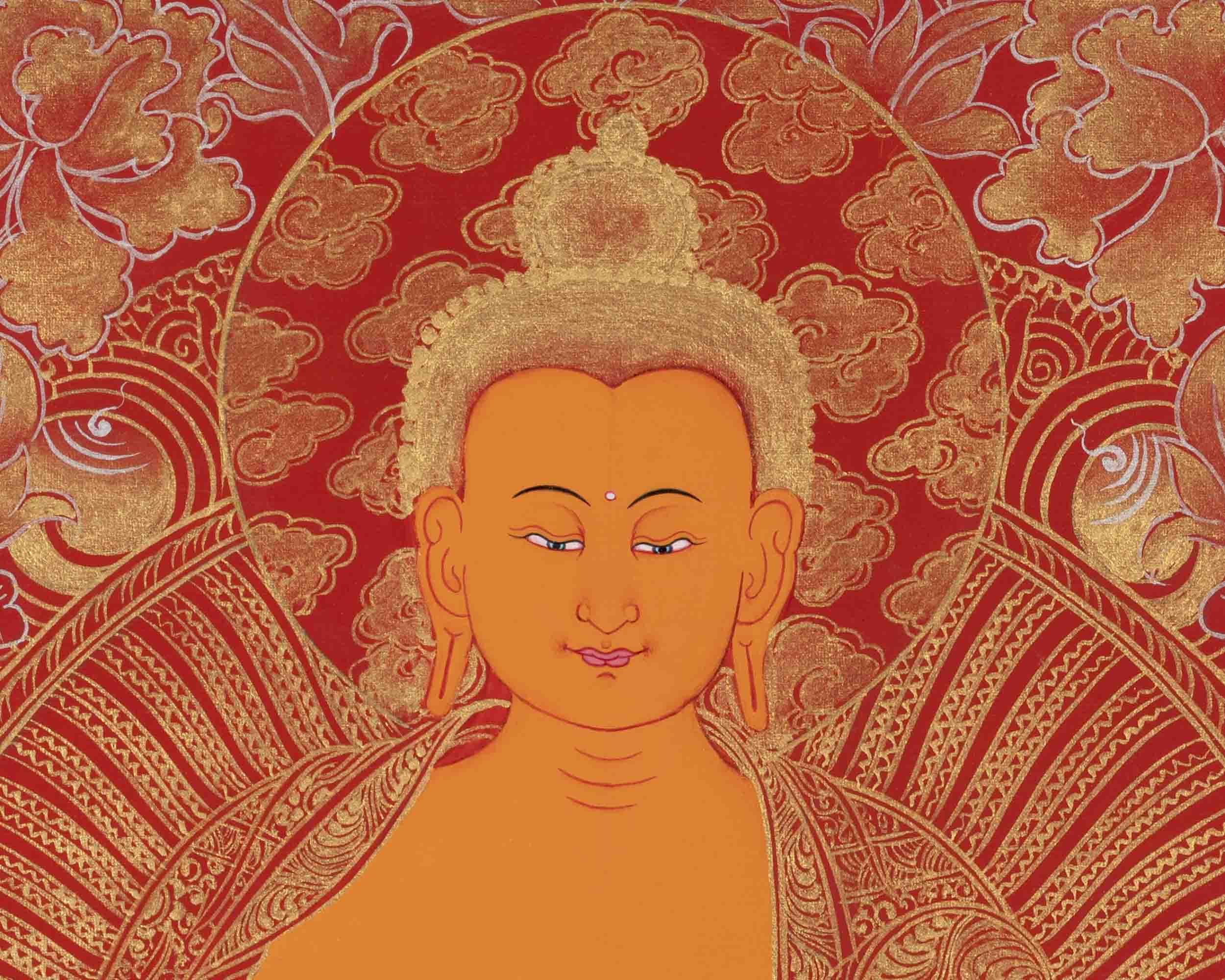 Buddha Shakyamuni Thangka | Religious Buddhist Painting | Wall Decors