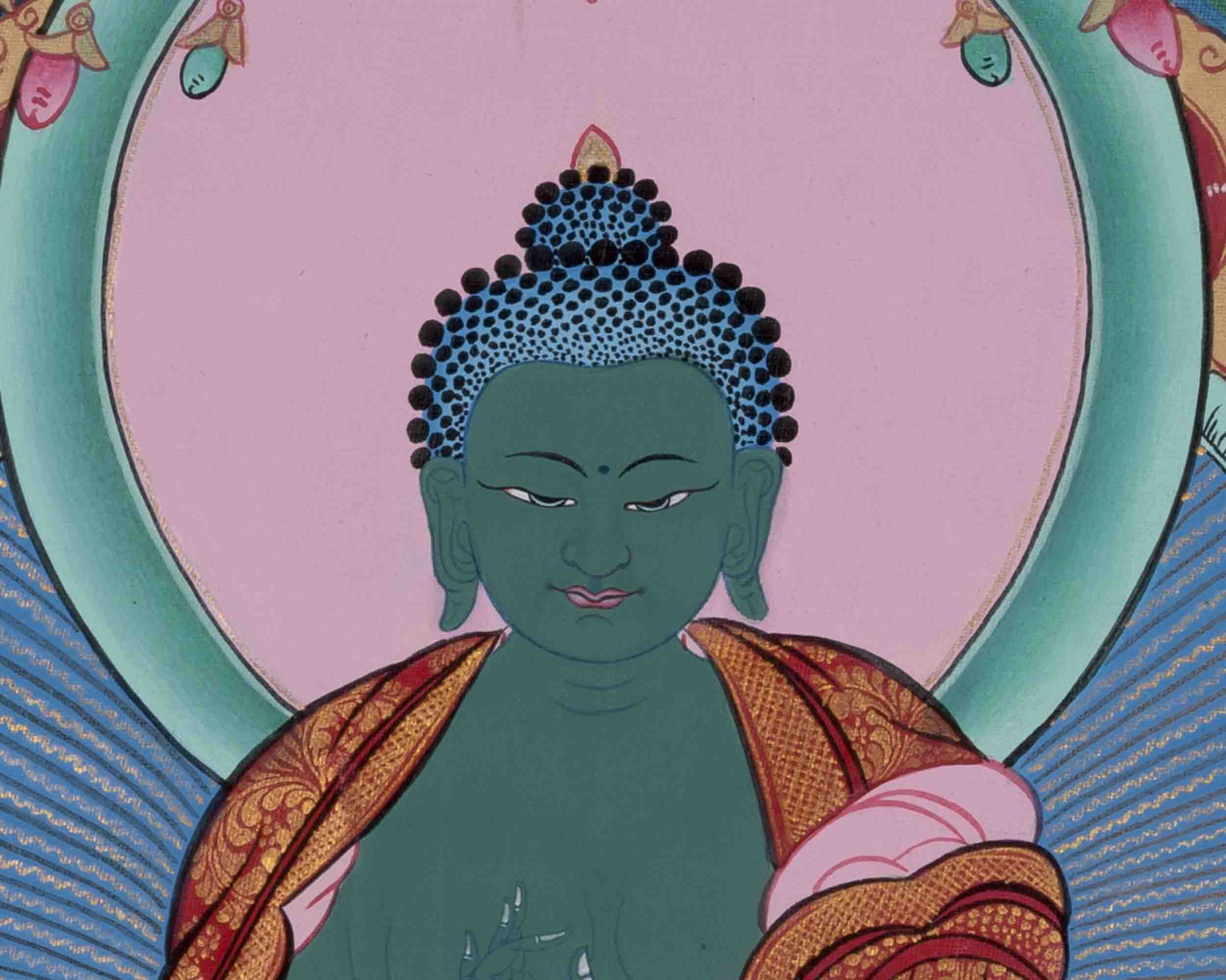 Thangka Of Amoghasiddhi | Traditional Painting | Wall Decors