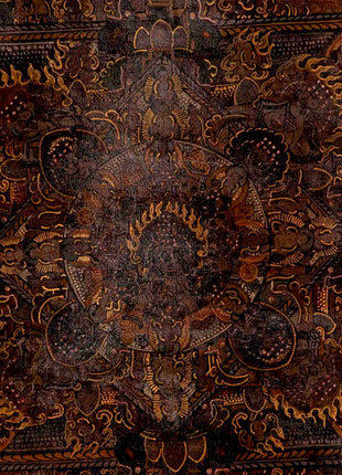 Oil Varnished Heruka Mandala | Wall Hanging Canvas Art