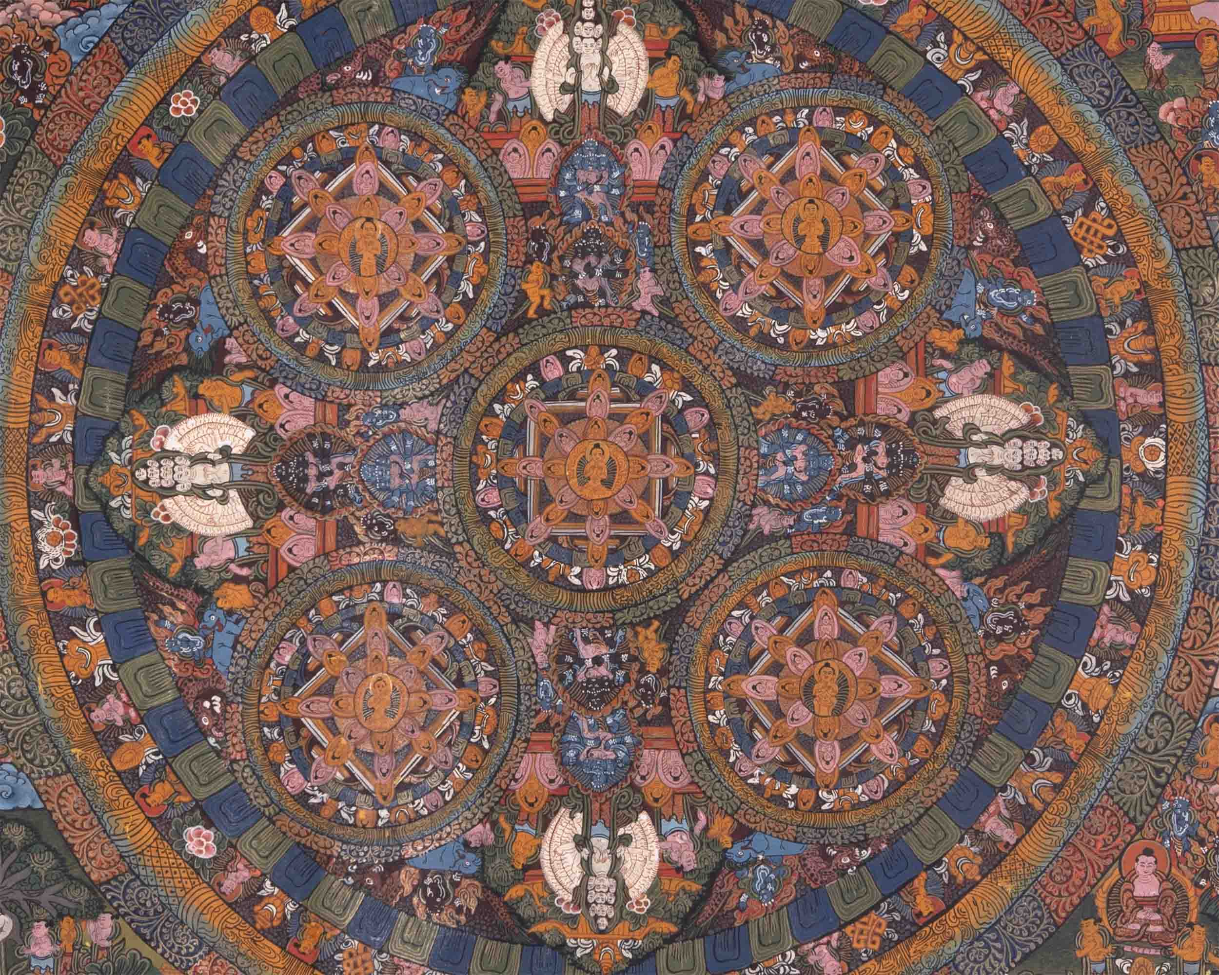 Vintage Buddha Mandala | Wall Hanging