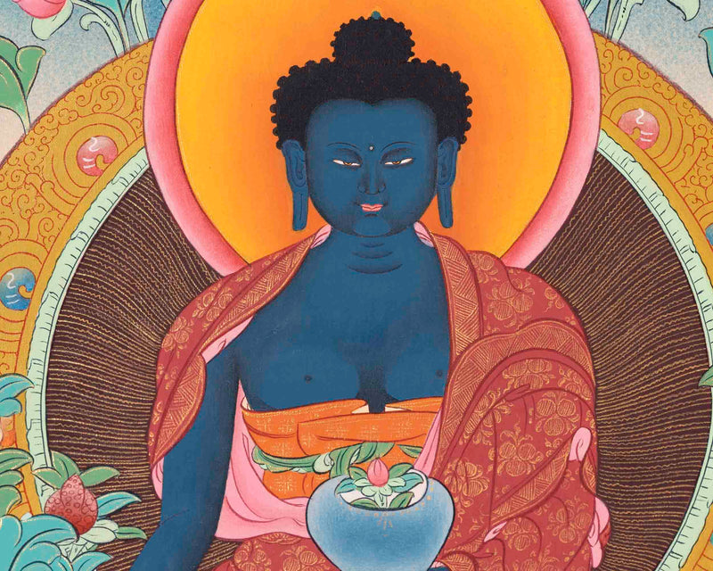 Bhaisajyaguru Thangka | Wall Hanging Medicine Buddha Decoration