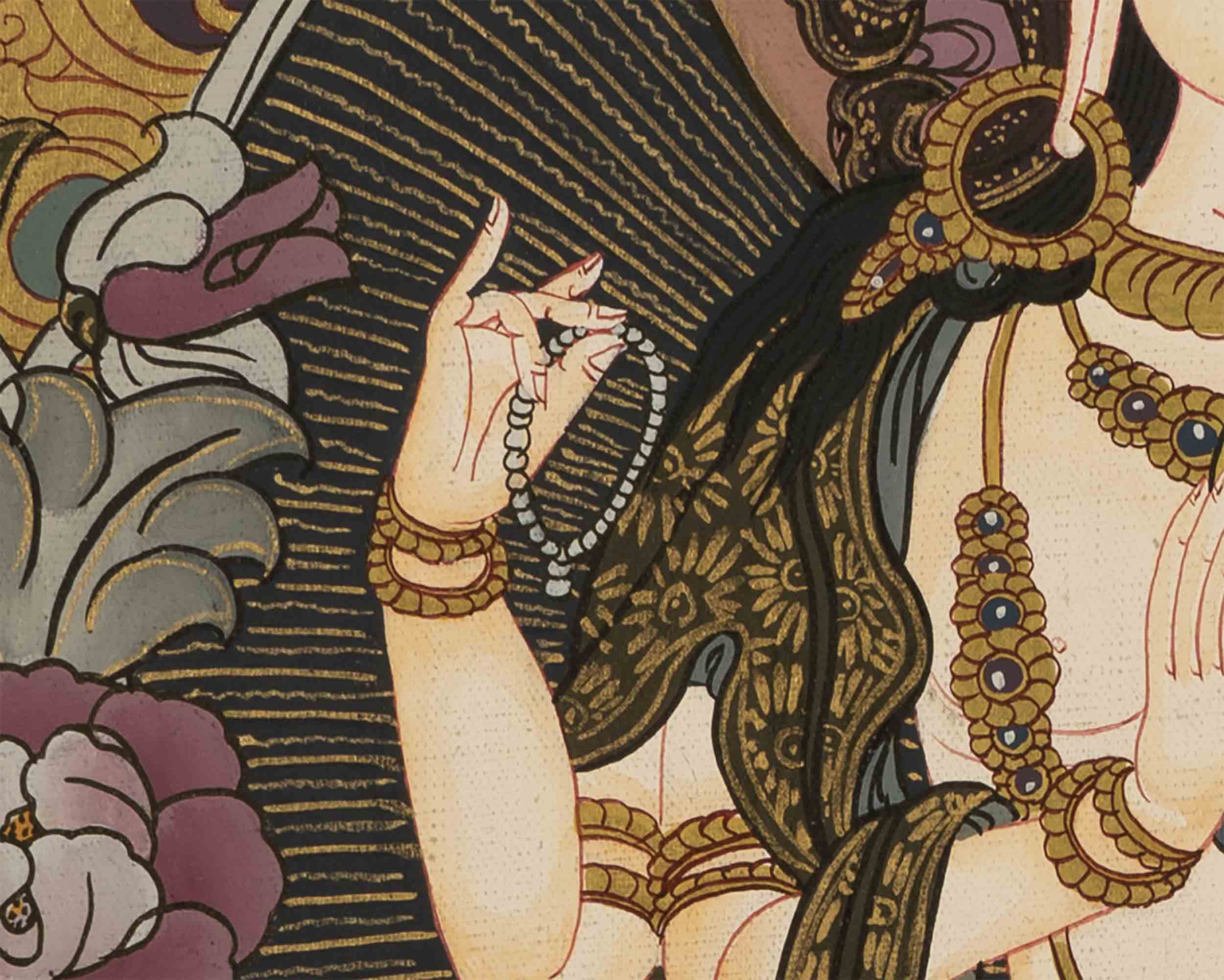 Avalokiteshvara Chengrezig Thangka | Tibetan Buddhist Thangka