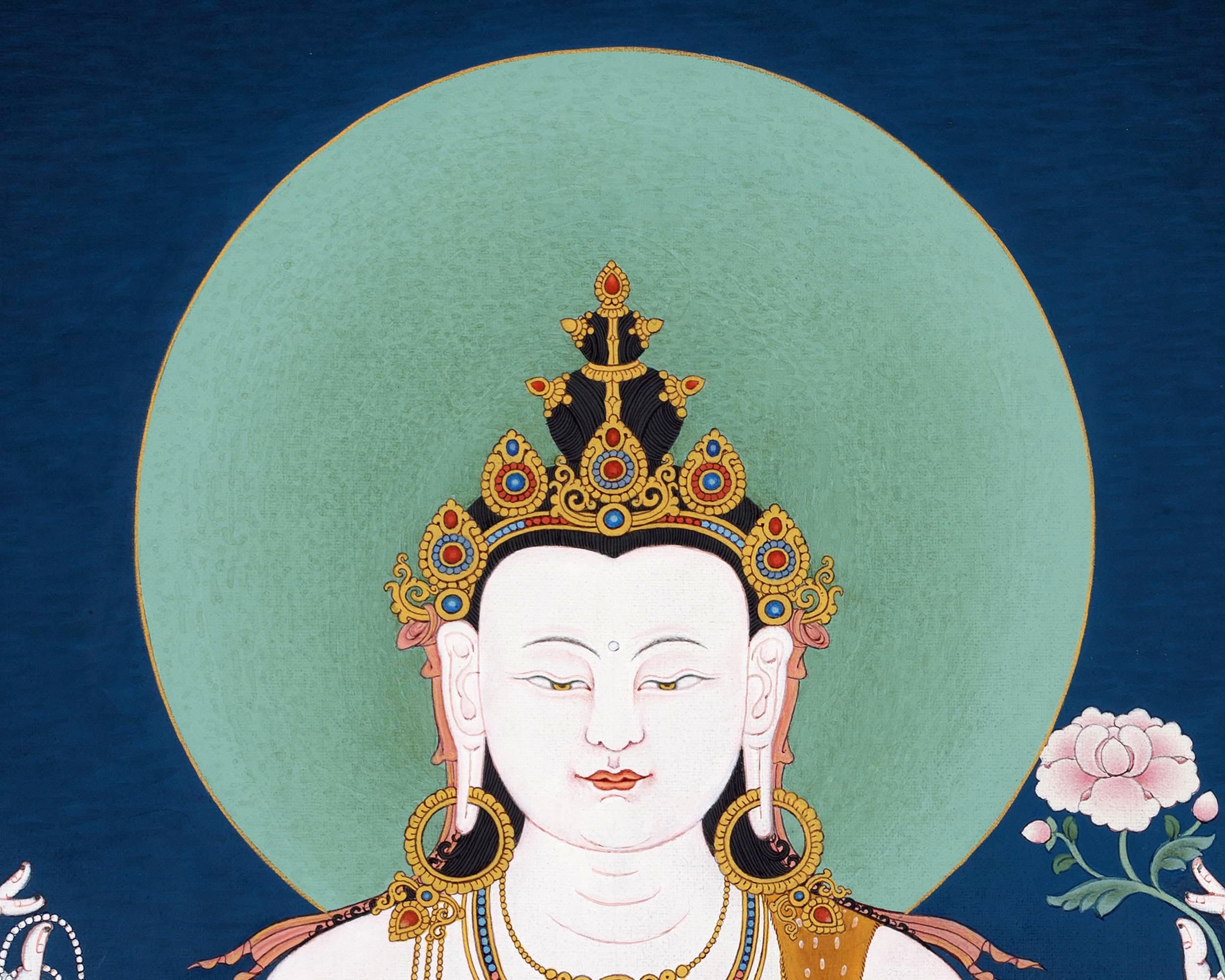 Chenrezig | The Bodhisattva of Compassion Painting  |  Avalokiteshvara Thangka