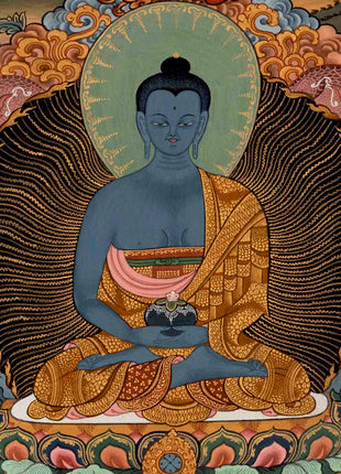 Buddha Life Story | Vintage Tibetan Thangka | Wall Decors