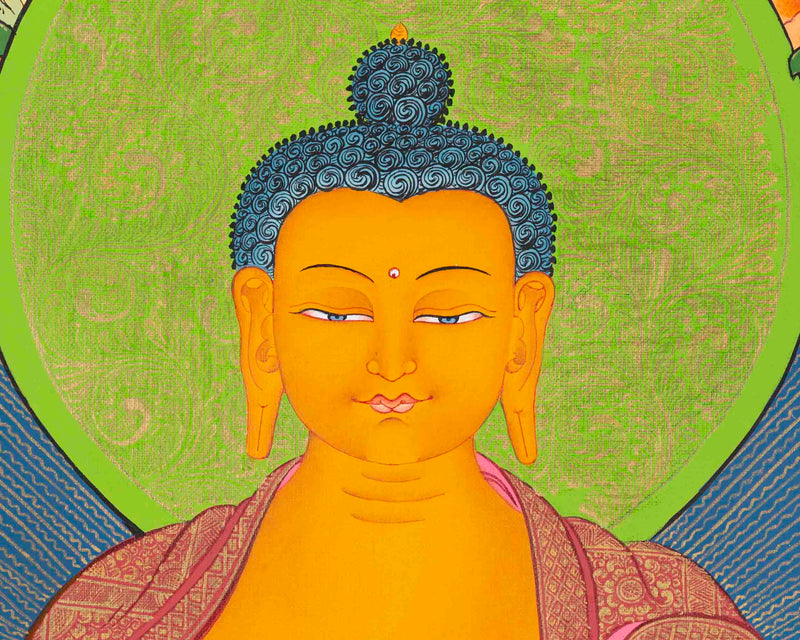 Shakyamuni Buddha Thangka | Traditional Buddhist Art | Wall Decors