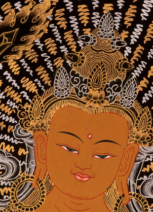 Bodhisattva Manjushree Thangka | Buddhist Art Painting