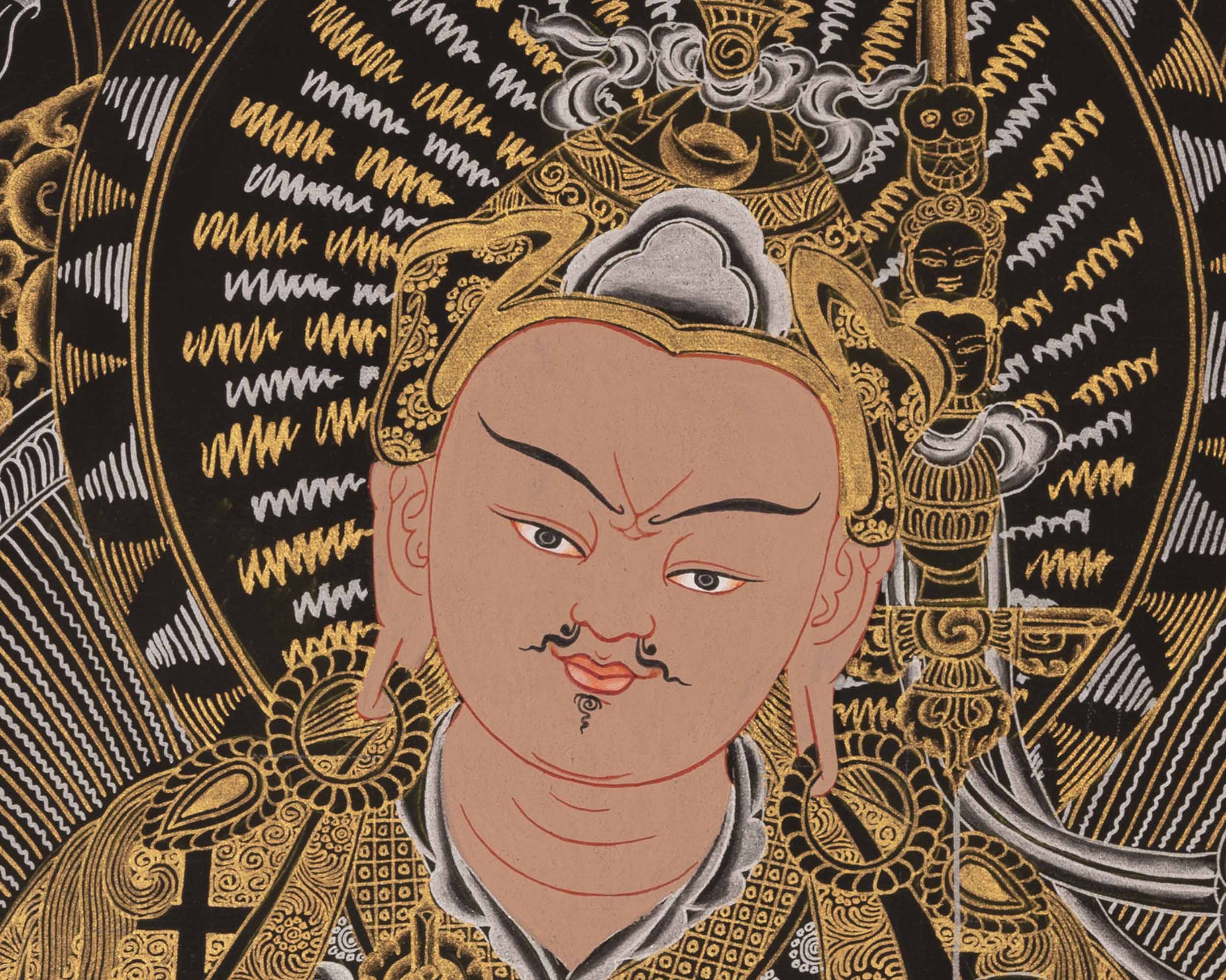 Guru Rinpoche Thangka | Traditional Tibetan Art | Wall Decors