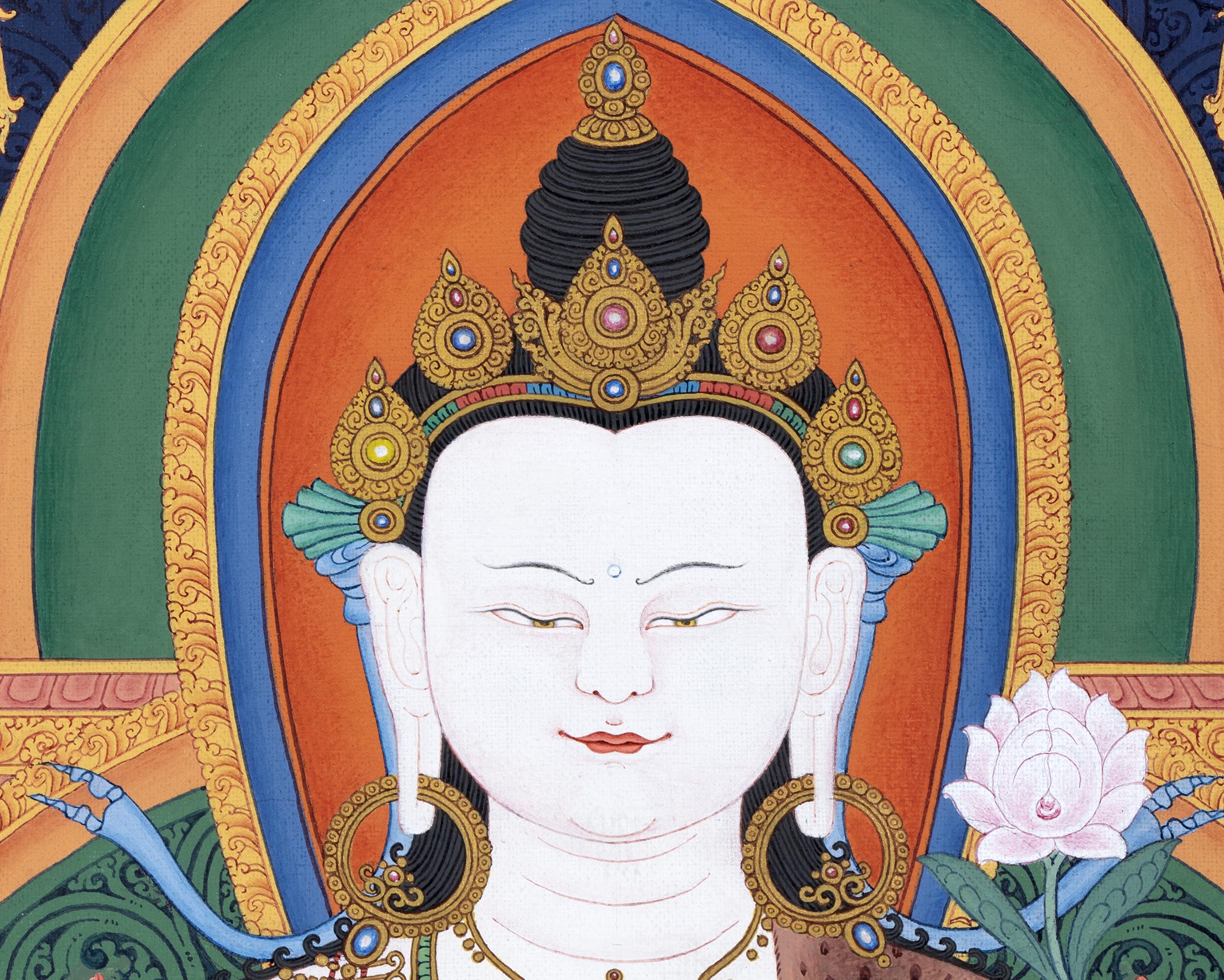 Chenrezig | Bodhisattva Thangka | Himalayan Vajrayana Buddhist Art