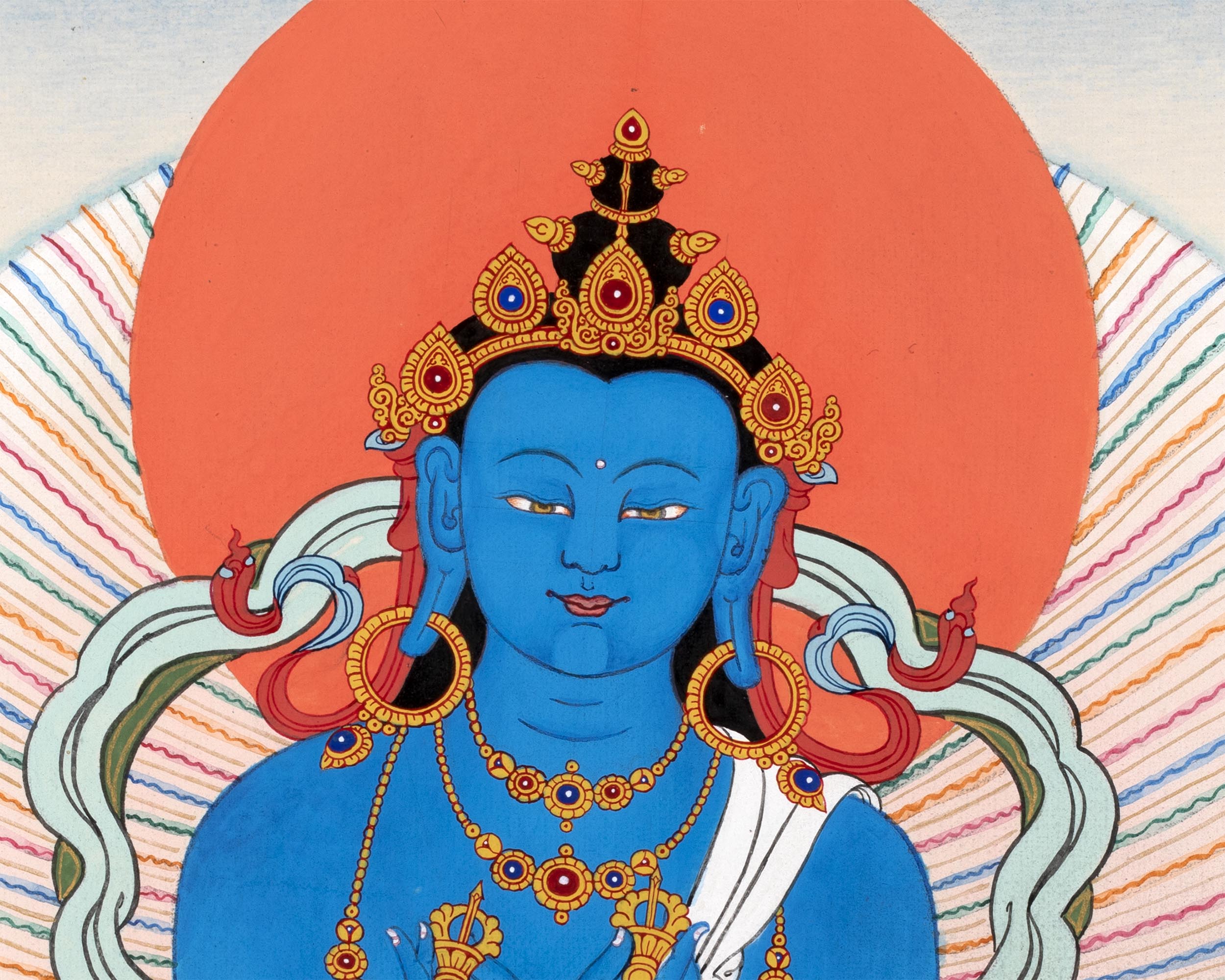 Vajradhara Thangka | The Primordial Buddha