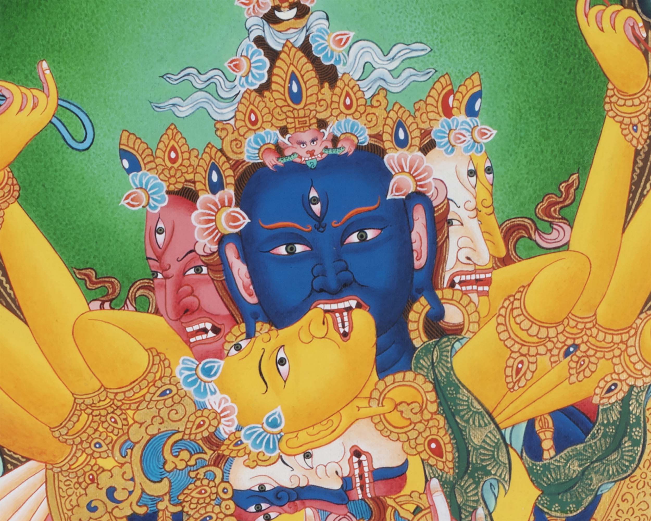 Yidam Kalachakra Thangka | Digital Print | Wall Decoration