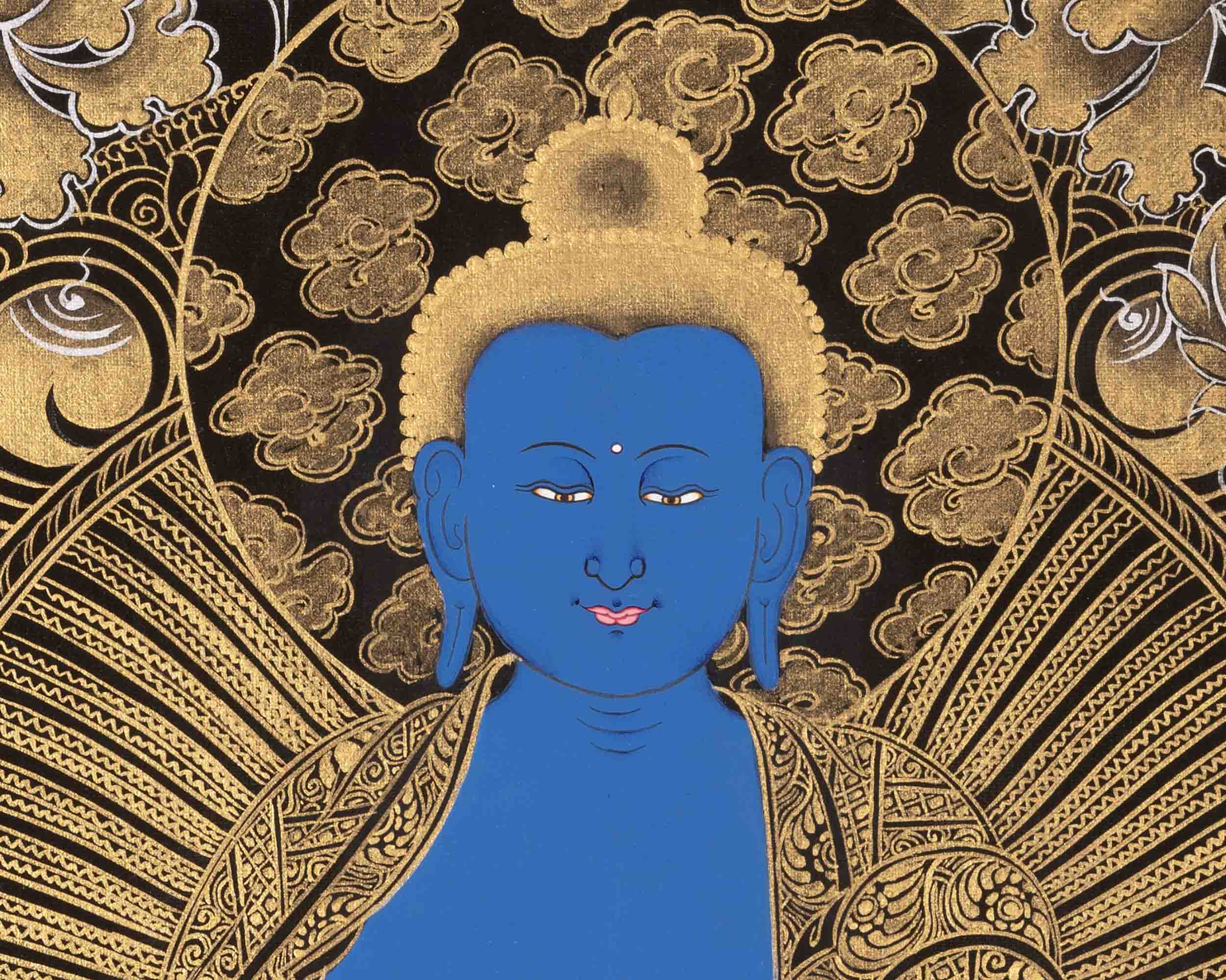 Medicine Buddha | Original Hand-Painted Thangka | Religious Gifts