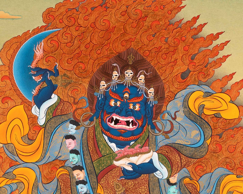 Mahakala Bernagchen Thangka | Traditional Hand-Painted Artwork
