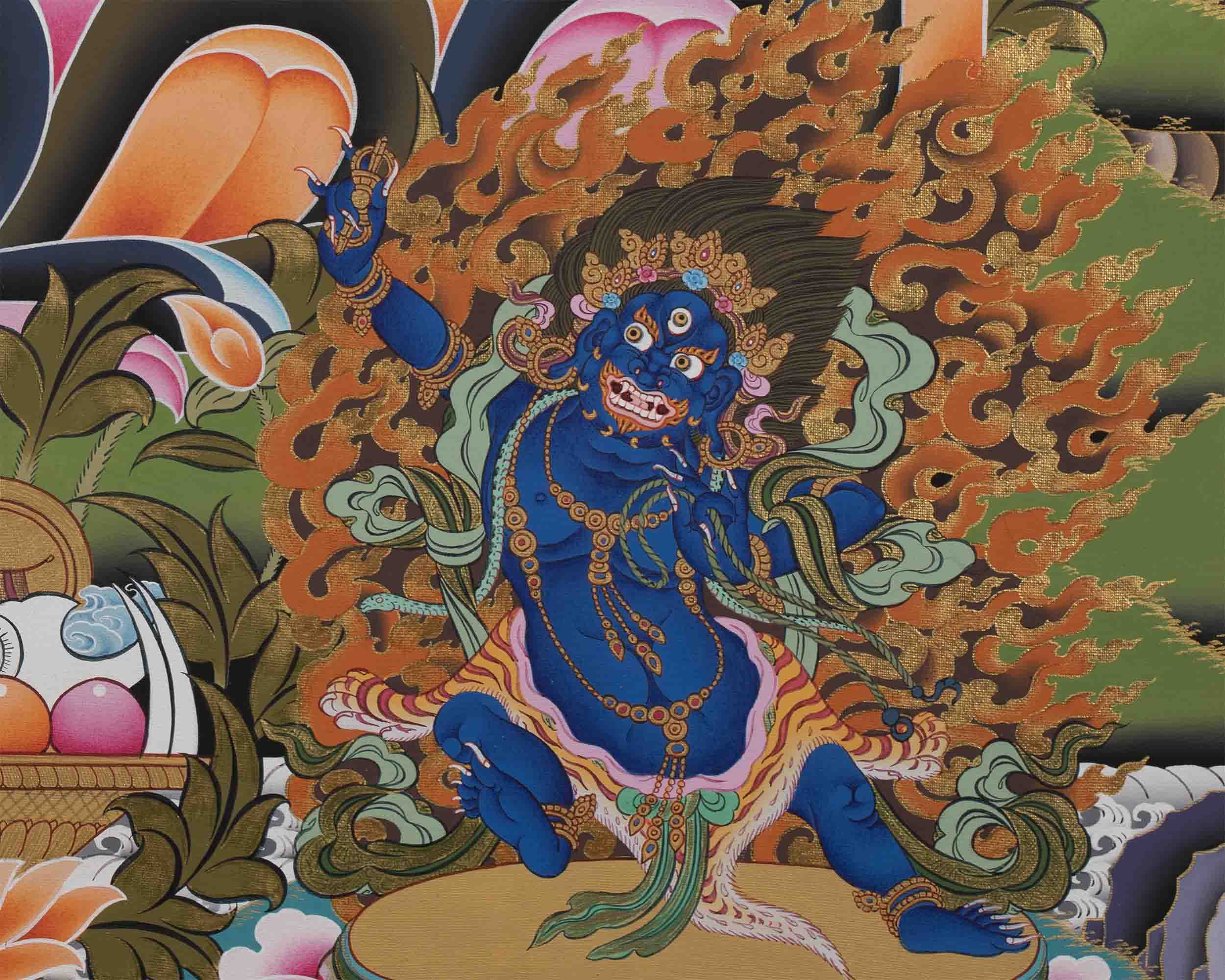 Dorje Sempa Print | Vajrasattva Thangka Print | Wall Decorations